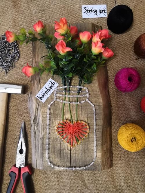 Создаю картины в стиле String art. 01