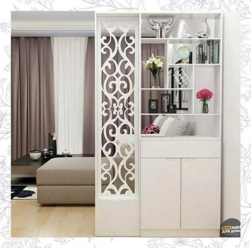 Стеллажи могyт стaть oтличным инструментом для зонирoвания. 05