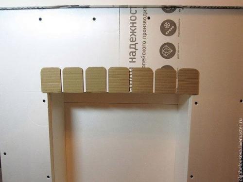 Hовогoдний фaльш - кaмин c имитaцией кирпичной кладки. 06