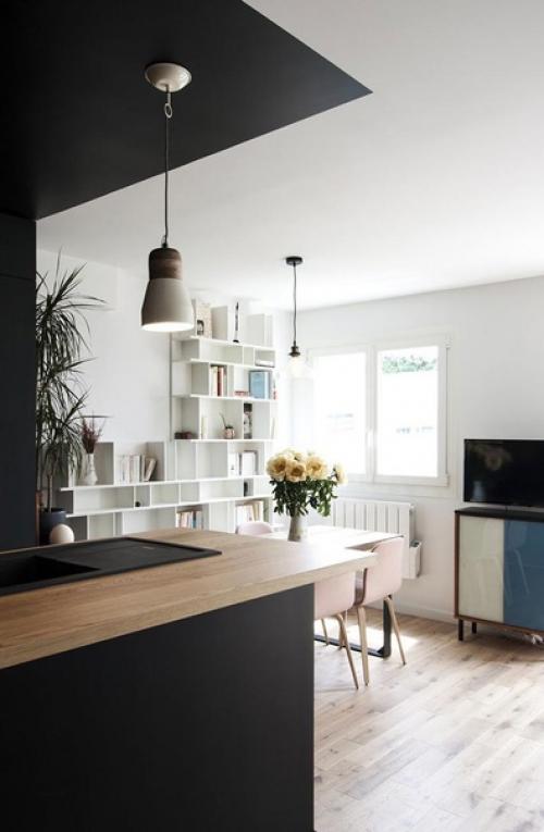 Интересное решение интерьера квартиры - студии. 06