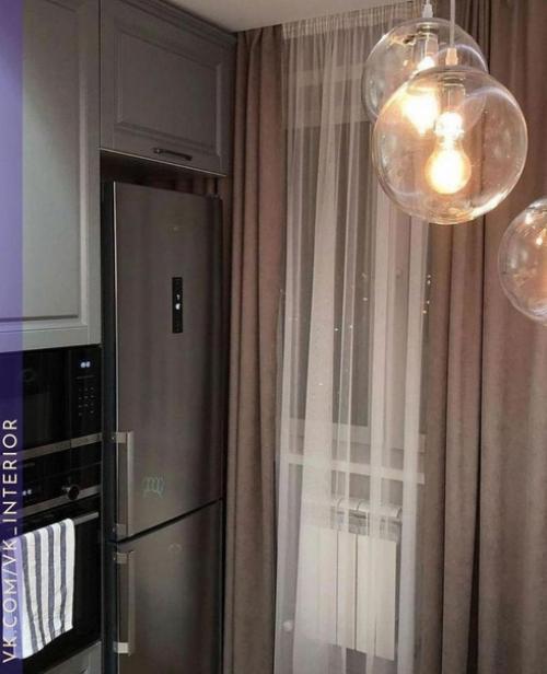 Уютная кухня!  Оригинальная подсветка!