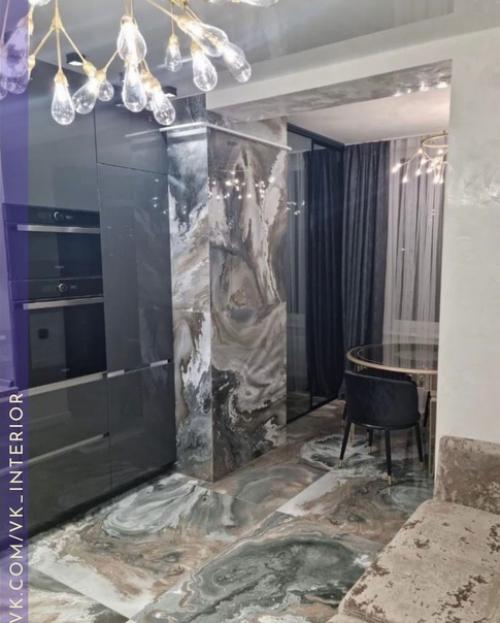 Интерьер в темных оттенках. 03