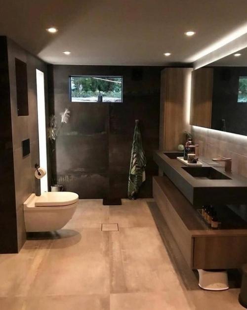 Стильный интерьер ванных комнат. 06