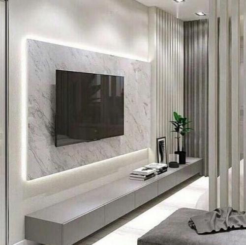 Варианты оформления зоны для телевизора. 07