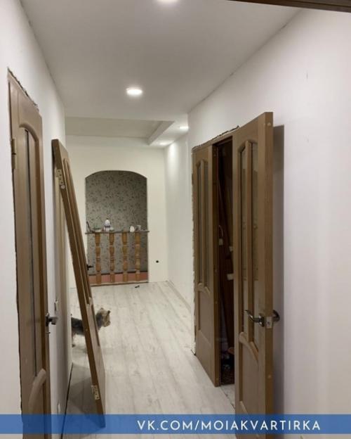 В процесс ремонта квартиры.