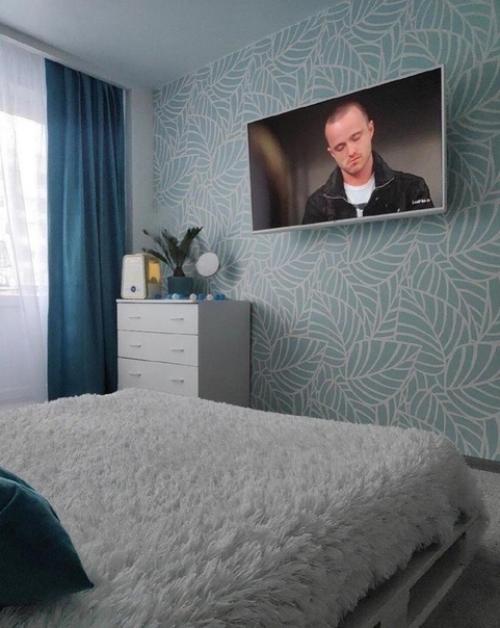 Бюджетный вариант. Оформления спальни. 04