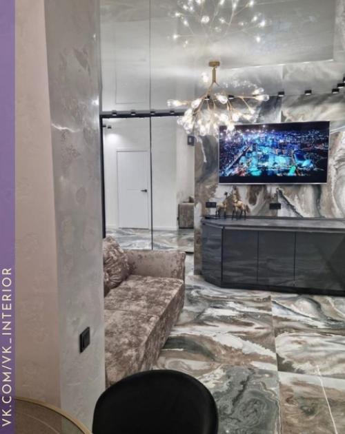 Интерьер в темных оттенках. 01