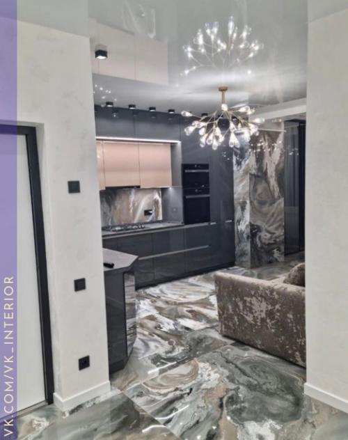 Интерьер в темных оттенках. 04