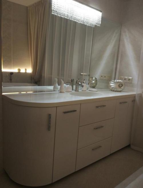 Результат ремонта ванной комнаты.