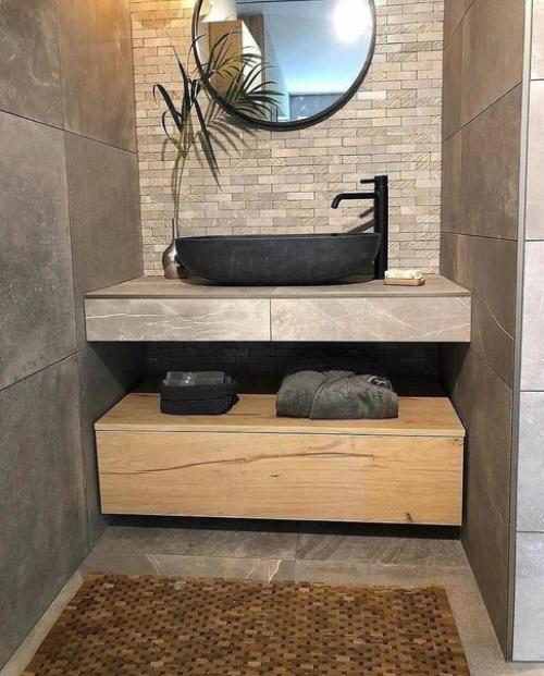 Стильный интерьер ванных комнат. 09