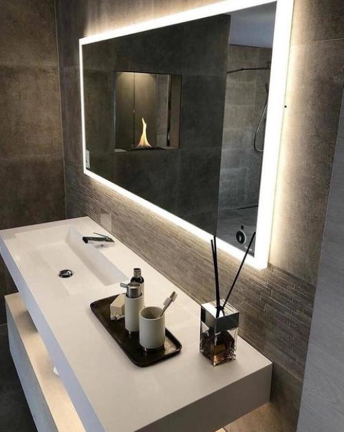 Стильный интерьер ванных комнат. 02