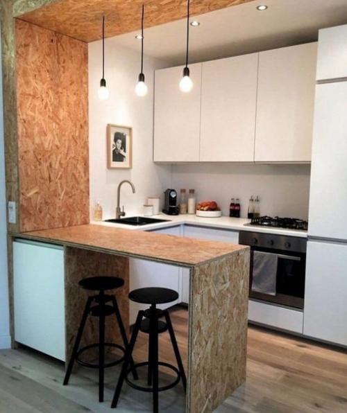 Идеи обустройства небольшой кухни. 04