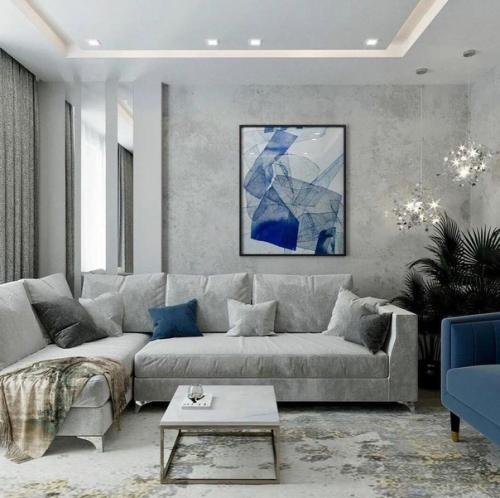 Современный интерьер. В основном используются нейтральные цвета. 03