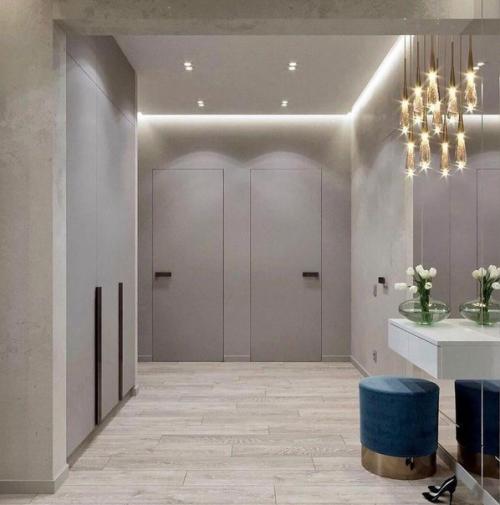 Современный интерьер. В основном используются нейтральные цвета. 08