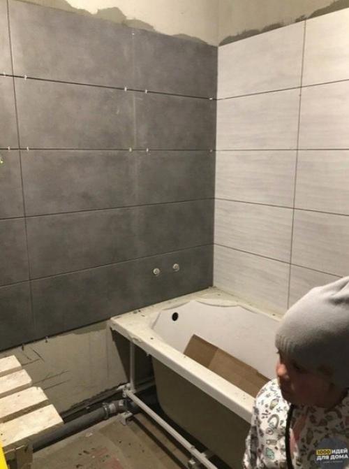 Процесс преображения ванной комнаты. 01