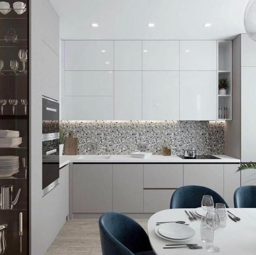 Современный интерьер. В основном используются нейтральные цвета. 06