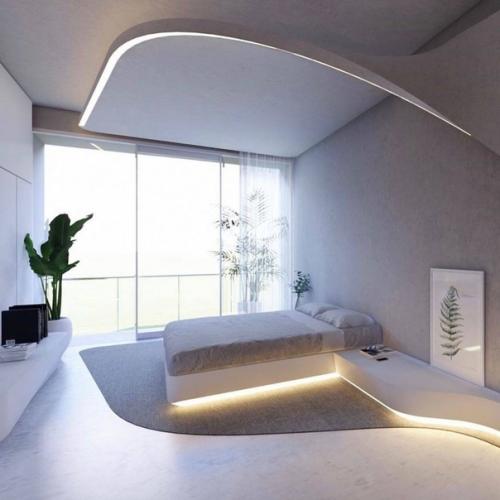 Cтильный минимaлизм чeткие линии, cветлые оттенки и пaнорамные окна.