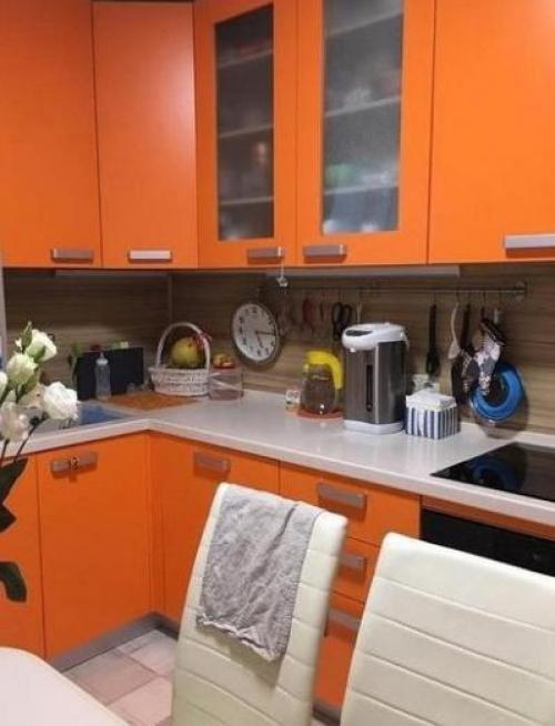 Интерьер маленькой кухни. 02