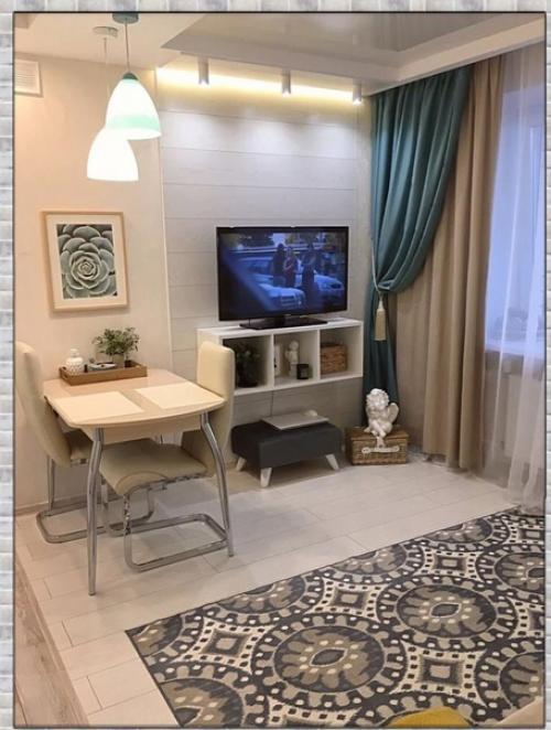 Интерьер кухни - гостиной. 01