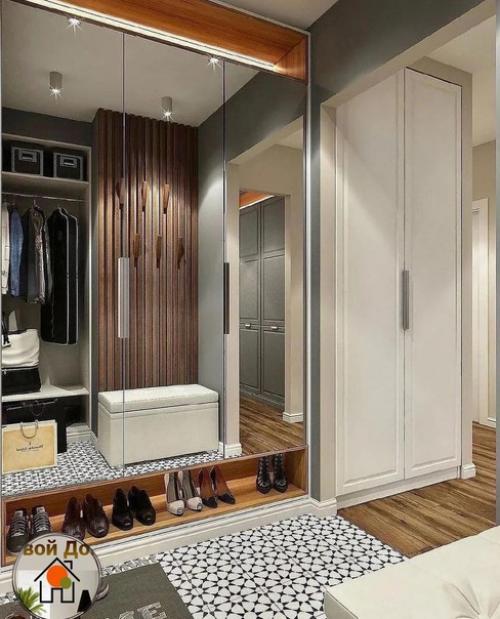 Несколько вариантов оформления прихожей. 09