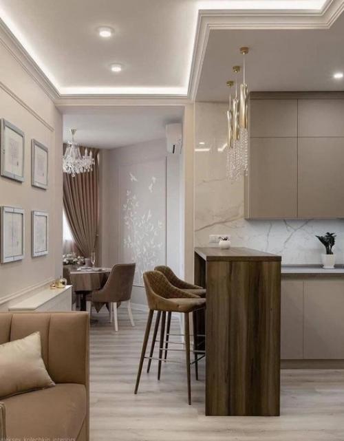 Просторная квартира. В светлых, нежных тонах. 06