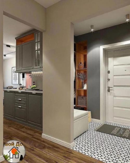 Несколько вариантов оформления прихожей. 06