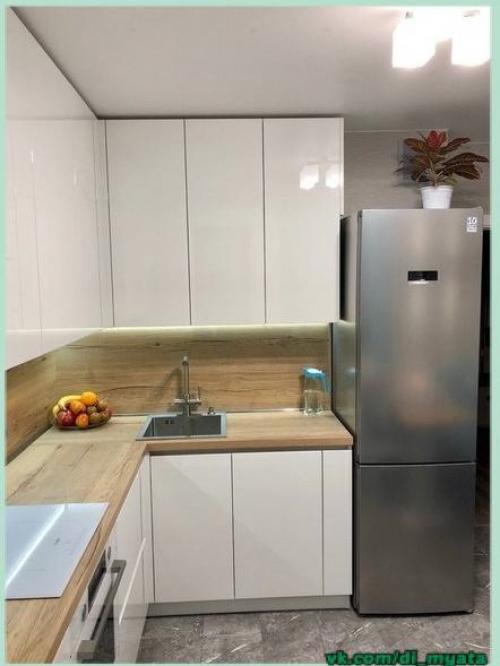 До и после ремонта кухни. 01