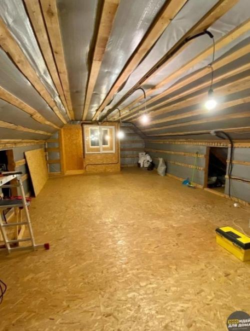 Процесс ремонта чердака. 02