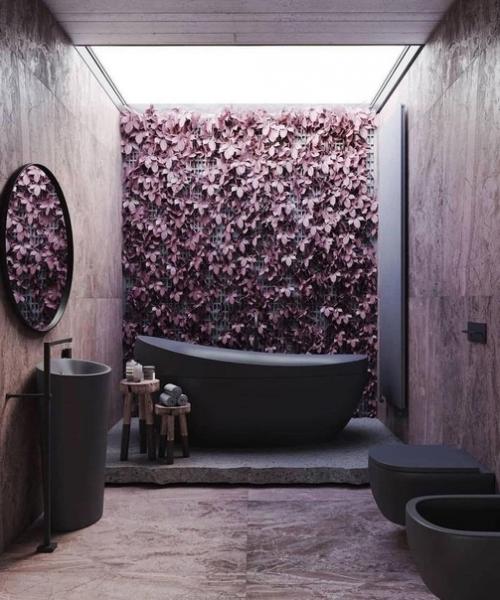 Может быть не очень функциональный, но очень крутой проект санузла.