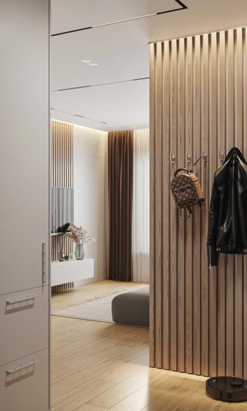 Интерьер квартиры. С минималистичным оформлением. 04