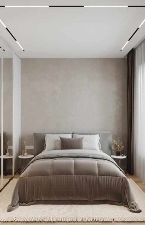 Интерьер квартиры. С минималистичным оформлением. 06