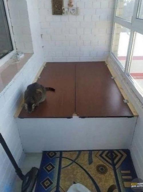 Процесс переделки балкона.