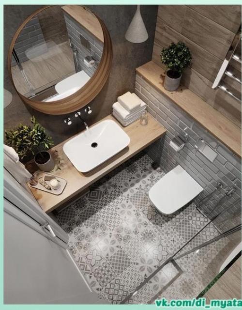 Интерьер санузла. В современном стиле. 02