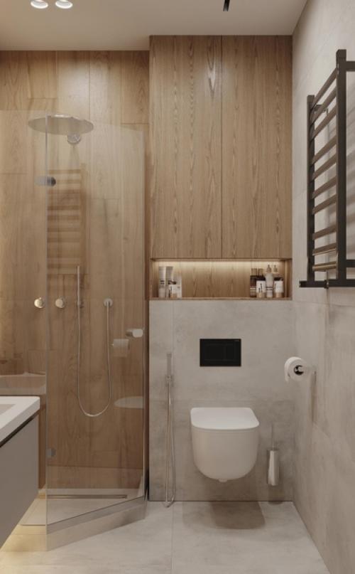 Интерьер квартиры. С минималистичным оформлением. 08