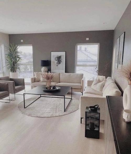 Интерьер квартиры. В приятных, нежных оттенках. 01