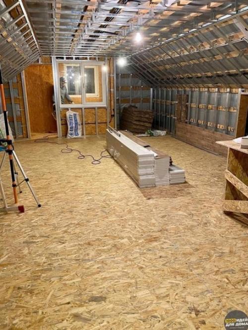 Процесс ремонта чердака. 01