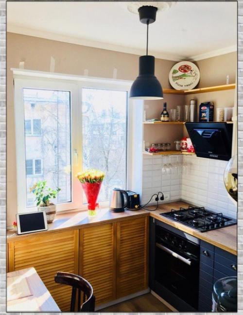 Небольшая кухня. Со всем, что нужно.