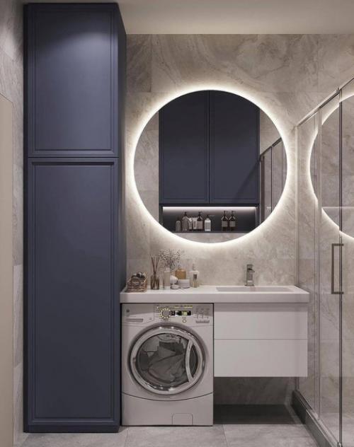 Интерьер ванной комнаты. 01