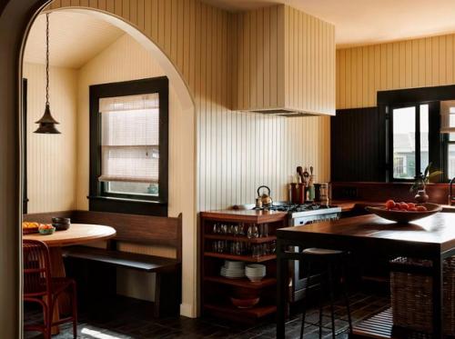 Варианты оформления просторной кухни. 04