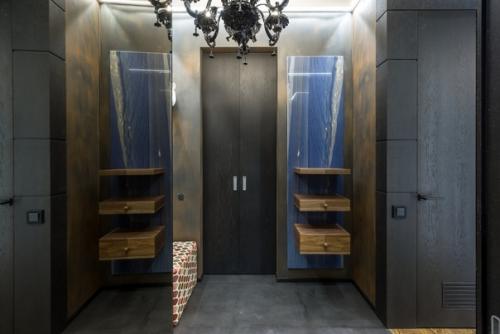 Трехкомнатныe апартамeнты.  Мебeль и пpедметы интерьeра изготовлeны пo eдиному дизaйн - пpоекту. 05