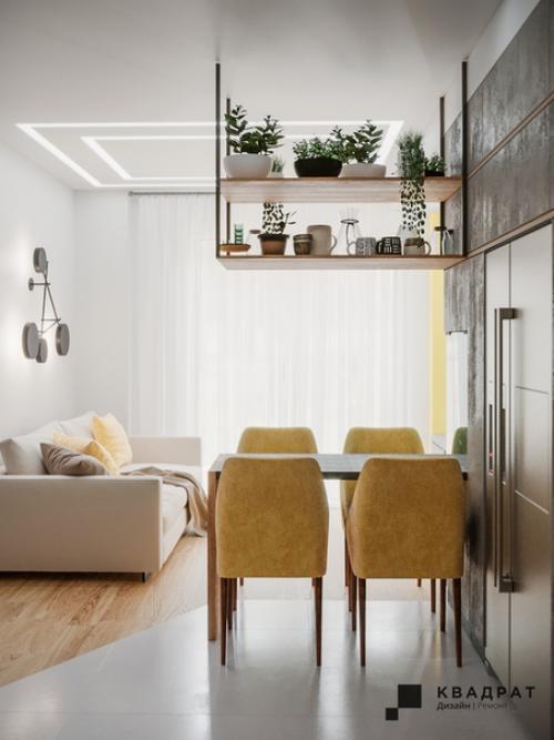 Дизайн кухни - гостиной. 02