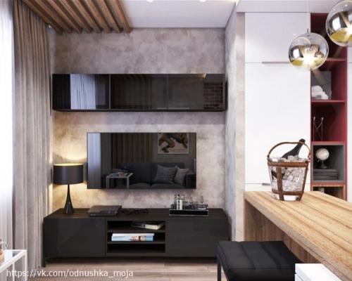 Очeнь мaленькaя квартиpa - студия площадью всeгo 17 кв. 03