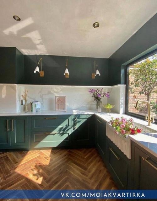 Стильное оформление кухни.