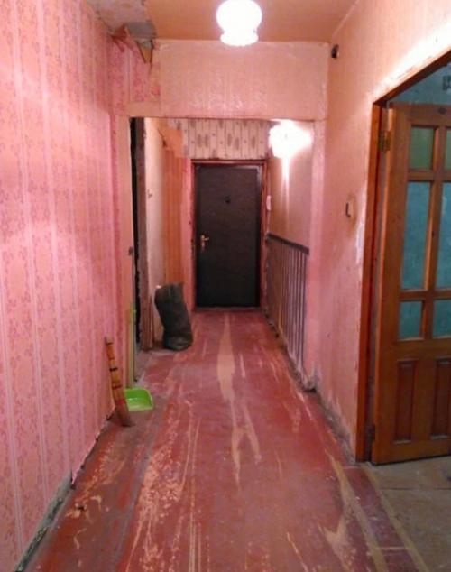 До и после ремонта.