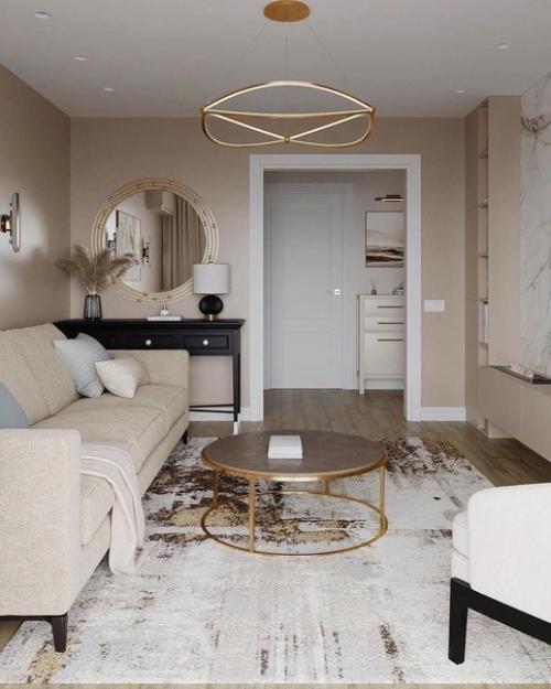 Интерьер в светлых тонах. 01