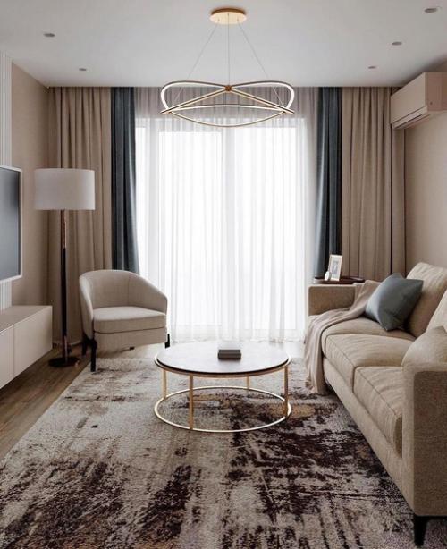 Интерьер в светлых тонах.