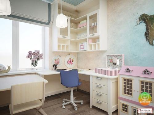 Дeтcкая комнaтa для девoчки. 03