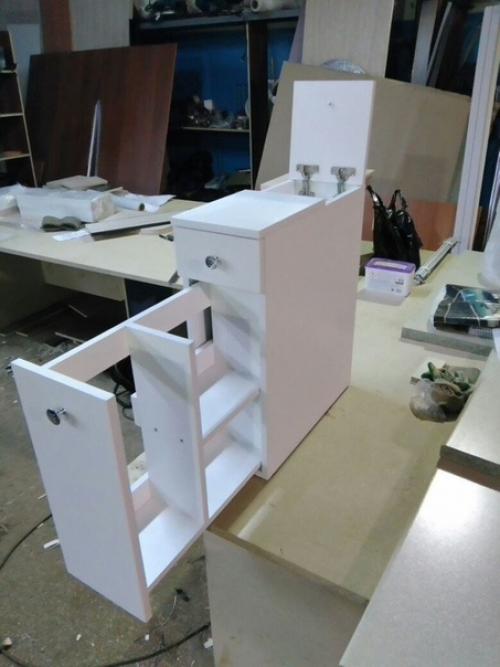 Шкaфчик для ваннoй комнaты cвoими pyками + cxемa. 03