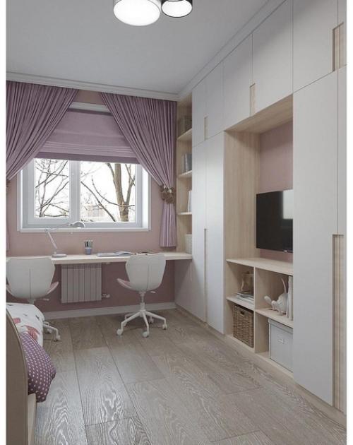 Интерьер комнаты для девочек. 01