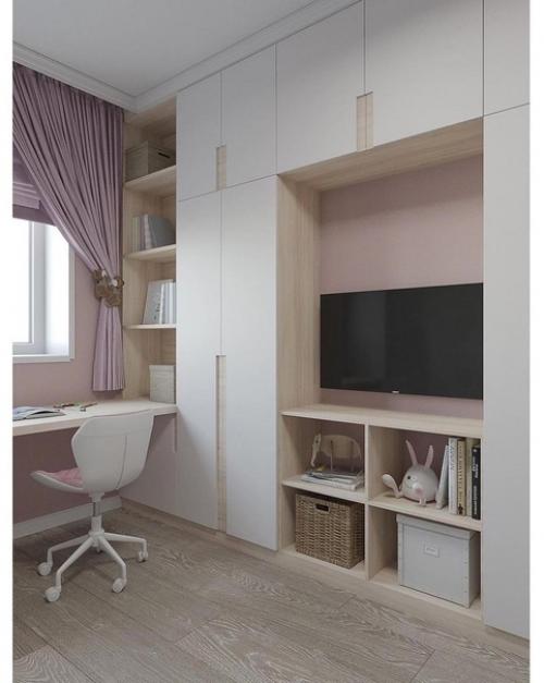 Интерьер комнаты для девочек. 03